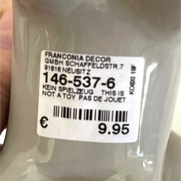 Europe Germany Christmas Market Holiday Ornament Décor Ceramic Santa Reindeer - Picture 11 of 16